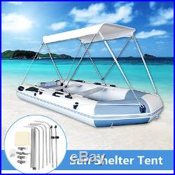 Outdoor Rubber Boat Canopy Fishing Sun Shelter Awning Sunshade Tent For 2 Person