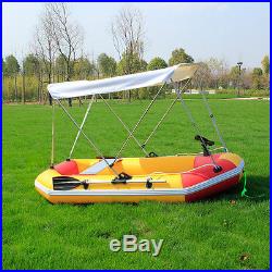 Outdoor Rubber Boat Canopy Fishing Sun Shelter Awning Sunshade Tent For 2 Person