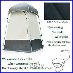 Outdoor Shower Tent Changing Room Privacy Portable Camping Shelters gray