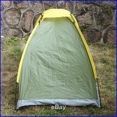 Outdoor Single Hiking Compact Sleeping Camping Tent Waterproof Dome w/ carry bag