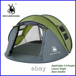 Outdoor Windproof Waterproof Large Throw Tent 4-5-6 Persons Automatic Open Tent