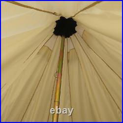 Outsunny 10-Person Yurt Tent Glamping Bell Tent with Spacious Interior, Breathab