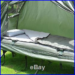 Outsunny 4in1 Portable Hiking Tent Camping Bed Cot Combo with Sleep Bag Mattress