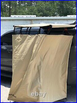 Overland shower tent TAN With Roof & LED Lights Overland shower tent TAN With Roof & LED Lights