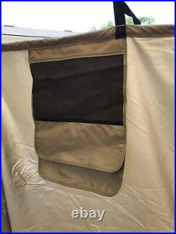 Overland shower tent TAN With Roof & LED Lights Overland shower tent TAN With Roof & LED Lights