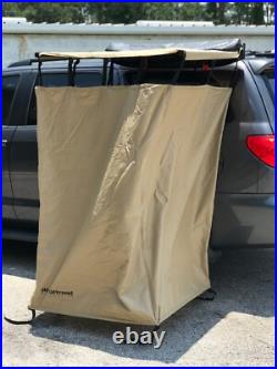 Overland shower tent TAN With Roof & LED Lights Overland shower tent TAN With Roof & LED Lights