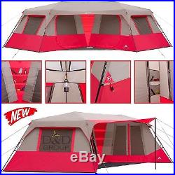 Ozark 10 Person Instant Camping Cabin Tent Double Villa Room Outdoor Camp