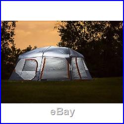 Ozark Trail 10 Person 2 Room Instant Cabin Family Camping Tent with Led Light Pole