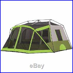 Ozark Trail 10 Person 2 Room Instant Cabin Tent Large Outdoor Camping Easy Setup