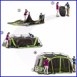 Ozark Trail 10 Person 2 Room Instant Cabin Tent Large Outdoor Camping Easy Setup