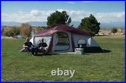 Ozark Trail 10-Person 3-Room Cabin Camping Tent with 2 Side Entrances Free Shipp
