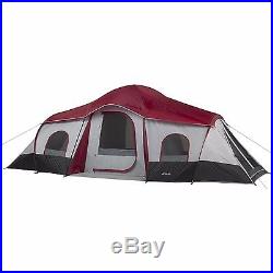 Ozark Trail 10 Person 3-Room Instant Cabin Tent Large Outdoor Camping Light Easy