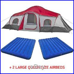 Ozark Trail 10 Person Instant Family Camping Tent Cabin 3 Room Hiking Outdoor