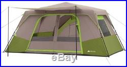 Ozark Trail 11 Person 3 Room Instant Cabin Tent Camping Panoramic Views