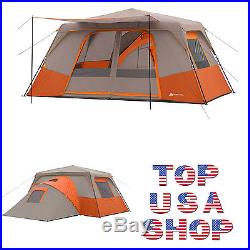 Ozark Trail 11 Person 3 Room Instant Family Shelter Cabin Outdoor Camping Tent