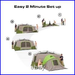 Ozark Trail 11-Person Instant Cabin Tent with Private Room Green