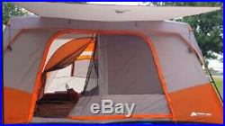 Ozark Trail 11-Person Instant Cabin with Private Room, Family Camping Tent, Hiking