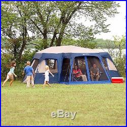 Ozark Trail 12 Person 2 Cabin Room Instant Large Tent Family Camping Outdoor NEW