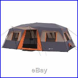 Ozark Trail 12 Person 3 Room Camping Instant Cabin Tent 3 Queen Sized Airbed New