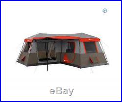 Ozark Trail 12 Person 3 Room Family L-Shaped Instant Cabin Tent Camping Outdoor