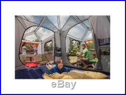 Ozark Trail 12 Person 3 Room Family L-Shaped Instant Cabin Tent Camping Outdoor