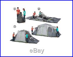 Ozark Trail 12 Person 3 Room Hybrid Instant Cabin Camping Outdoor Family Tent