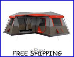 Ozark Trail 12 Person 3 Room Instant Cabin Tent Easy Setup Family Camping