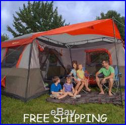 Ozark Trail 12-Person 3-Room Instant Cabin Tent Family Camping Easy Setup