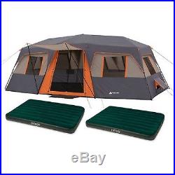 Ozark Trail 12 Person 3 Room Instant Cabin Tent with 2 Full Prestige Downy Ai