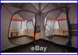 Ozark Trail 12 Person 3 Room L-Shaped Instant Cabin Family Camping Tent Hiking