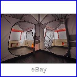Ozark Trail 12 Person 3 Room L Shaped Instant Cabin Tent Outdoor Camping Gear