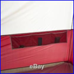 Ozark Trail 12-Person Cabin Tent With Screen Porch Camping Hiking Outdoor Red Ne