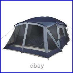 Ozark Trail 12-Person Cabin Tent, with Screen Porch and 2 Entrances for Camping