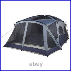 Ozark Trail 12-Person Cabin Tent, with Screen Porch and 2 Entrances for Camping