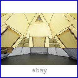 Ozark Trail 12' X 12' Sleeps 7-Person Instant Tepee Tent Family Camping Travel