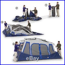 Ozark Trail 14 Person 2 Room Instant Cabin Large Camping Tent Family Outdoor NEW