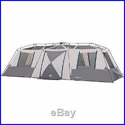 Ozark Trail 15 Person 3 Room Tent Instant Large 25'x10' Cabin Split Plan Camping