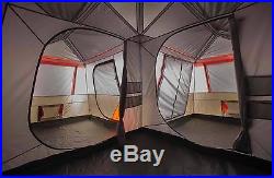 Ozark Trail 16x16-Feet 12-Person 3 Room Instant Cabin Tent with Pre-Attached