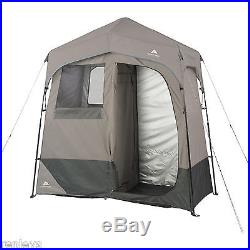 Ozark Trail 2-Room Instant Camping Shower/Utility Shelter, 7' x 3.5' x 84, Grey