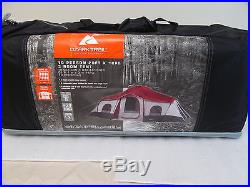 Ozark Trail- 3 Room Dome Tent -10 Person Camping