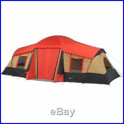 Ozark Trail 3-Room Tent 10-Person Outdoor Vacation Cabin Camping Family Hiking