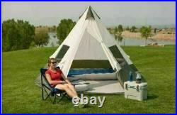 Ozark Trail 7-Person Large Teepee Tent Yurt 12' x 12' Family Camping Travel