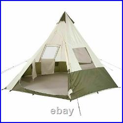 Ozark Trail 7-Person Large Teepee Tent Yurt 12' x 12' Family Camping Travel
