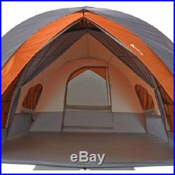 Ozark Trail 8-Person Camping Cabin Dome Tunnel Tent w Maximum Weather Protection