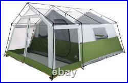 Ozark Trail 8-Person Family Camping Cabin Tent 1 Room with Screen Porch Green