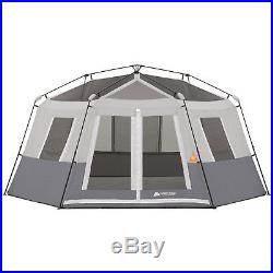 Ozark Trail 8-Person Instant Hexagon Cabin Tent Camping Rainfly Hiking Outdoor