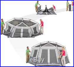 Ozark Trail 8-Person Instant Hexagon Cabin Tent Hiking Camping Outdoor Sleep New