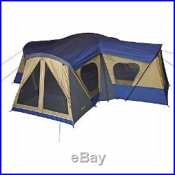 Ozark Trail Base Camp 14 Person 3 Room Cabin Outdoor Camping Family Shelter Tent