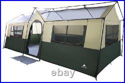 Ozark Trail Hazel Creek 12 Person Cabin Tent, 3 Rooms, Green WF-20984