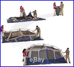 Ozark Trail Instant Cabin Tent 10 Person 2Rm 14x10' Outdoor Family Camping Tents